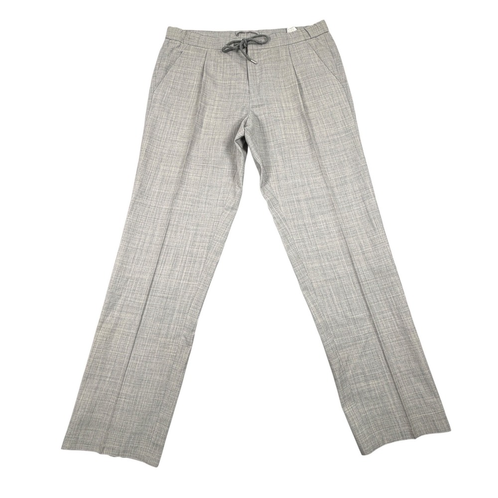 Suitsupply Ames Pleat ES IT50 US 34X29 Pants  Mens Gray Tropical Wool